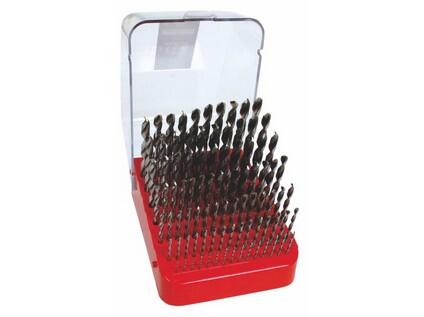 Sada vrtáků 91-dílná, 1,00-10,00x0,1mm S338RCZ004HSSCo5, stojánek plastový s víkem - SV338RCZ004HSSCO5-91PP