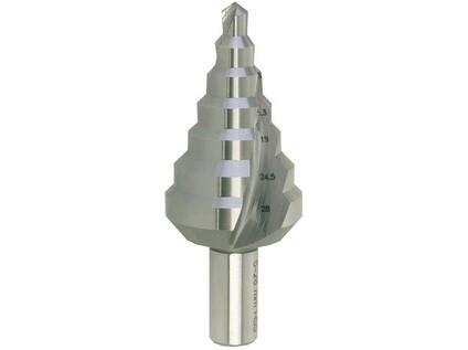 Vrták stupňovitý HSS 5-28mm/7st. - G 5-8,8-11,8-15,3-19-24,5-28 stopka 10mm - VS7HSS