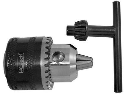 Sklíčidlo vrtačkové zubové s kličkou 0,6-6mm s kuželem B10, házivost do 0,35mm - 4CZ-H06K-B10