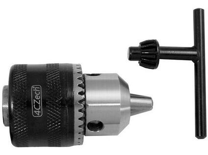 Sklíčidlo vrtačkové zubové s kličkou 1,5-10mm se závitem 3/8" 24UNF, házivost do 0,35mm - 4CZ-H10K-3/8