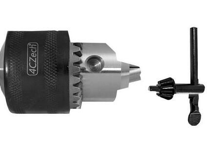 Sklíčidlo vrtačkové zubové s kličkou 3-16mm s kuželem B18, házivost do 0,25mm - 4CZ-H16K-B18