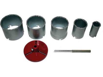 Děrovací pila na keramiku pr.33-83mm sada 7 ks RD - TM-157714