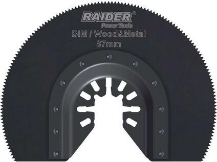 Půlkulatý pilový list pro oscilační brusky BIM, na kov a dřevo, pr. 87mm (3-7/16") RD - TM-155604