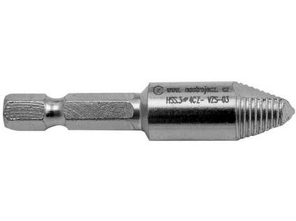 Vytahovač poškozených šroubů s vrtákem č.2 (D=10 L=54 l=12 a=6,35) - 4CZ-VZS-02