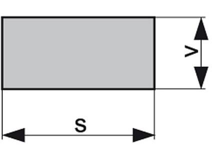 Diamantový pilník obdélníkový 5,6x1,3/3 D76 Ra0,4 stř.jemný - URD80-76