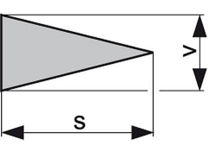 Diamantový pilník nožovitý 5,6x1,7/3 D76 Ra0,4 stř.jemný - URD86-76