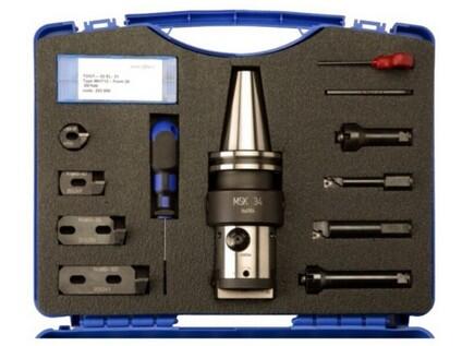 205bh-100 Ø 10-100 mm (set) MSK-AD34 Sada s příslušenstvím pro vyměnitelné destičky ISO TPGT080202 - přesná vyvrtávací hlava - MT205380