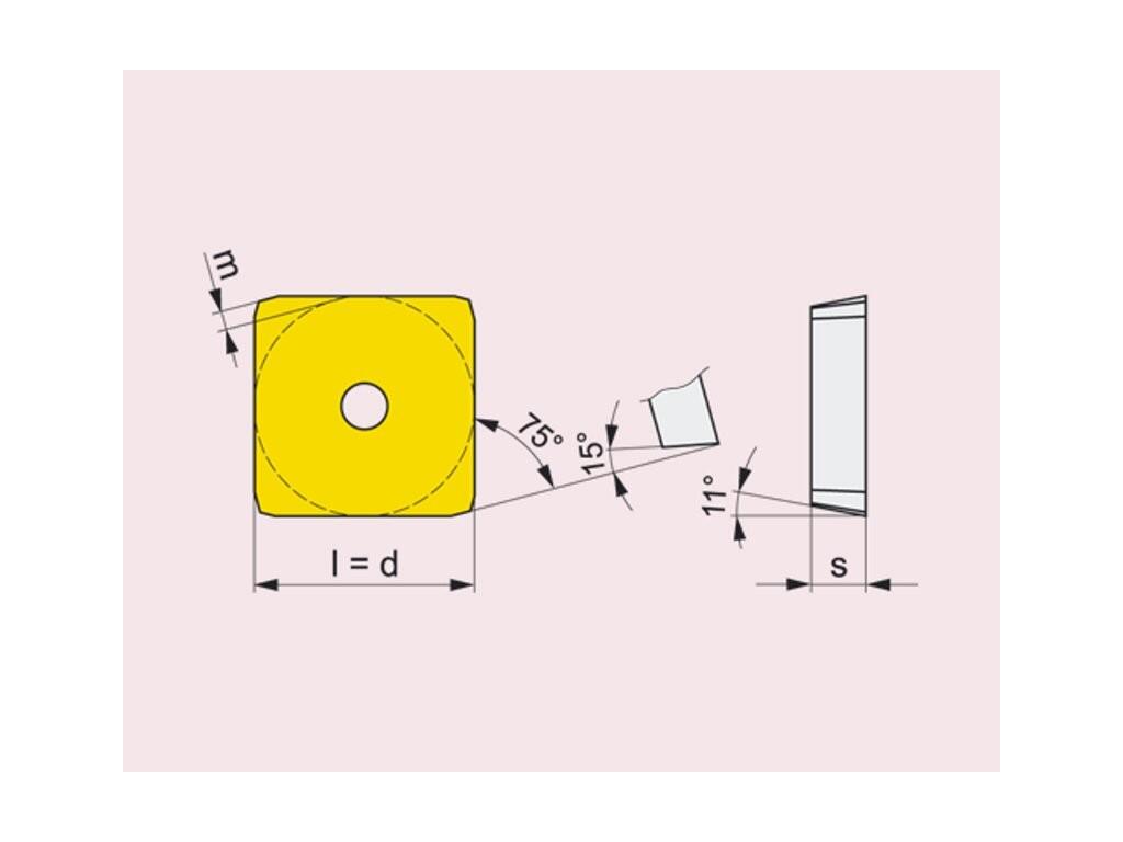 Frézovací VBD upínané klínkem 80016714 / 6754578 SPKN G1 -S- PRAMET - PM-SPKN-1203EDSR-M9325