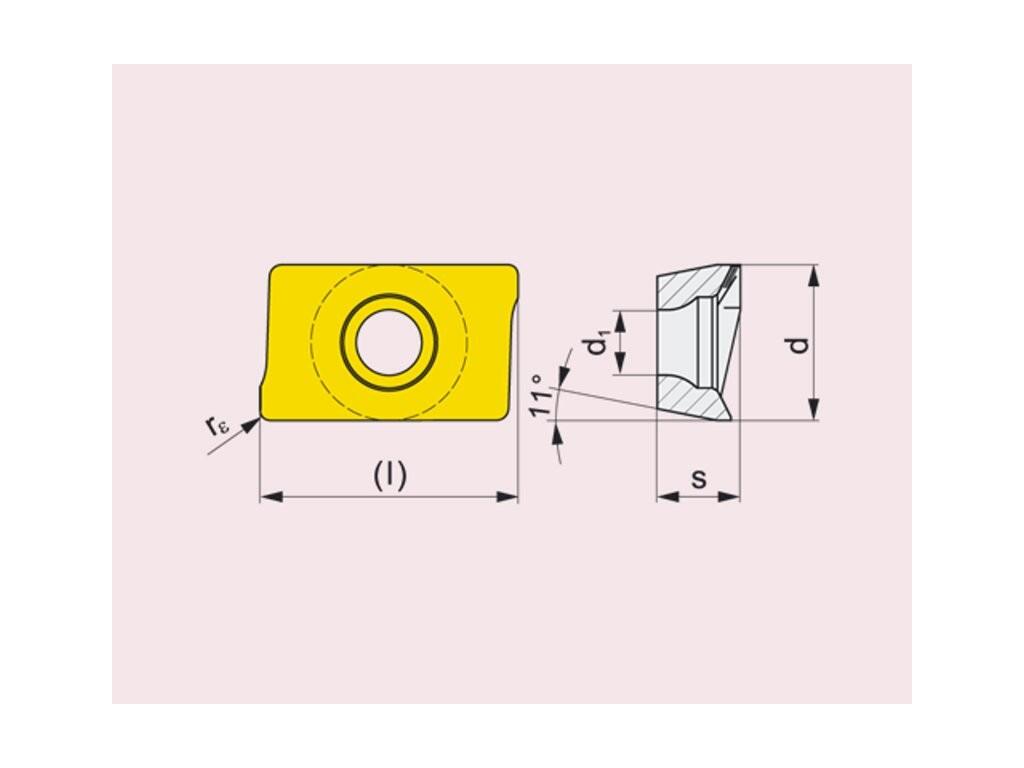 Frézovací VBD ostatní + vrtací 80024923 / 6800815 APKT 10 G4 -S- PRAMET - PM-APKT-1003PDER-M-M8340