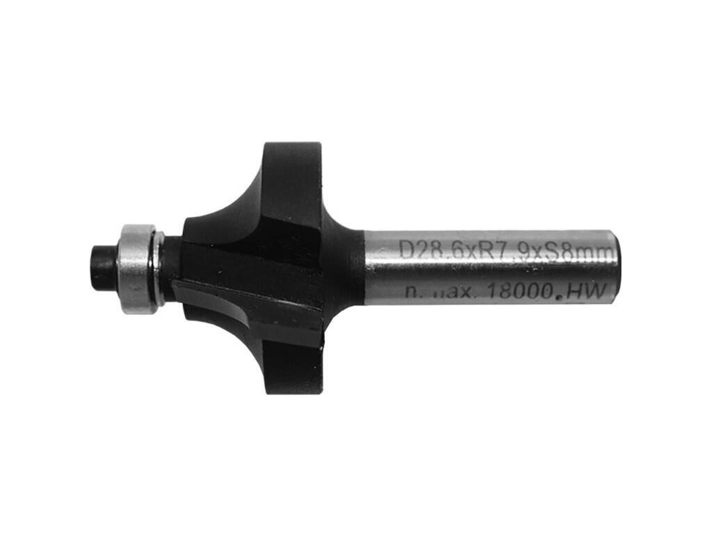 Fréza zaoblovací vydutá 38,1/12,7mm 60/19 R12,7 s ložiskem 9,5mm 2z SK na dřevo - CZFD2B-ZDLM38-19