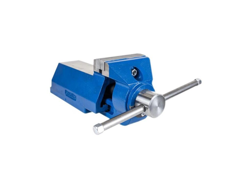 Svěrák KASPER K150 - rozpětí 210mm - profesionální dílenský svěrák k upínání předmětů mezi čelisti předního a zadního dílu - JK-56K150