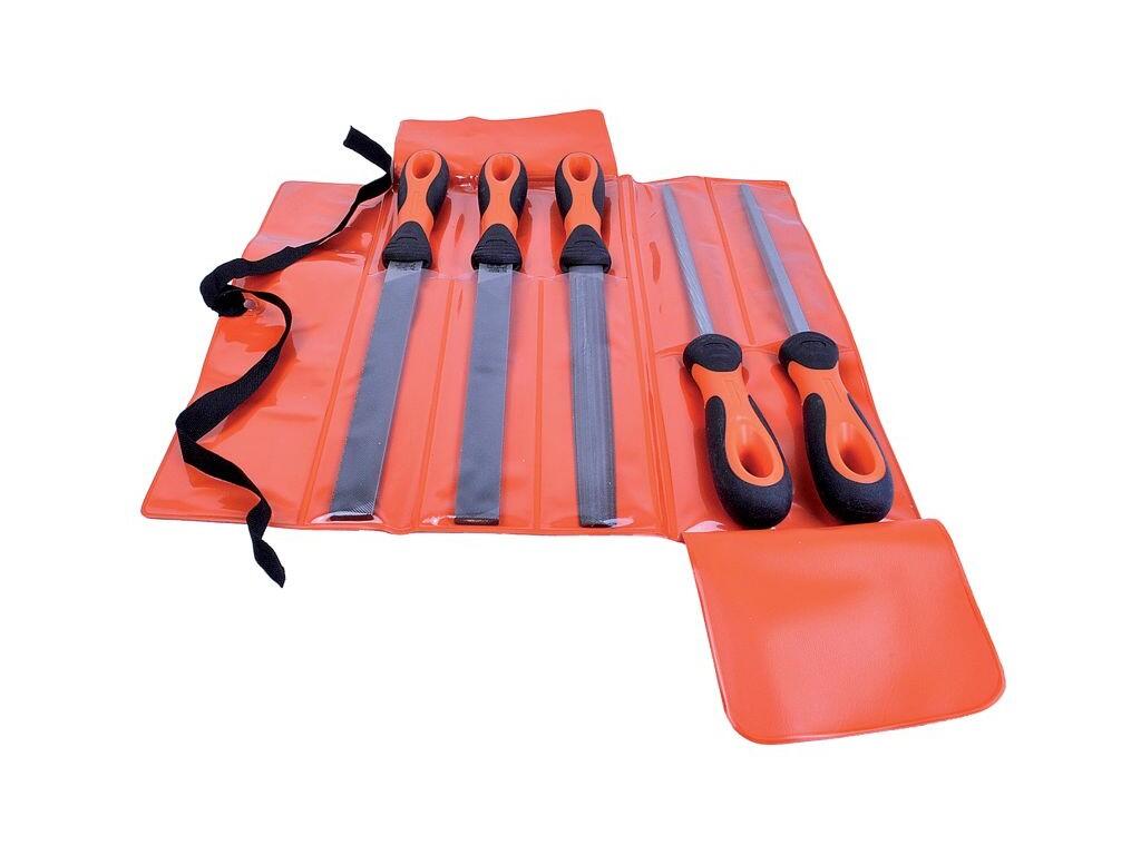 Sada 5 ks zámečnických pilníků 250mm sek1+2 1100g b5 - BA-1-478-10-1-2
