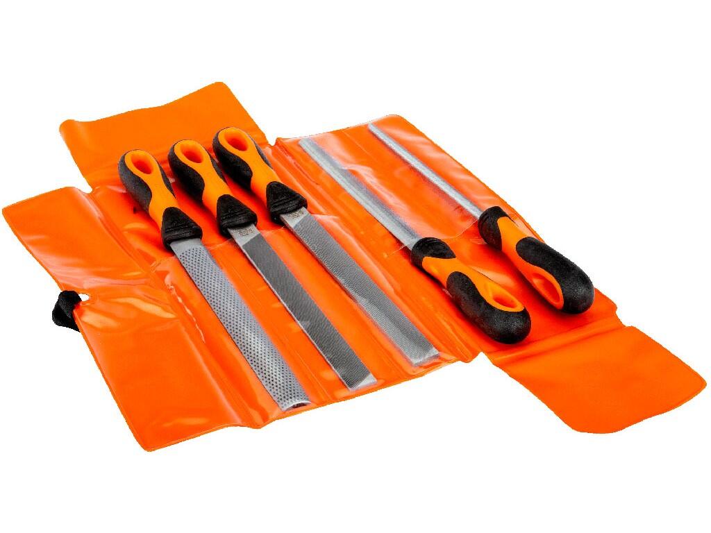 Sada 5 ks zámečnických pilníků 200mm sek2 935g - BA-1-479-08-2-2