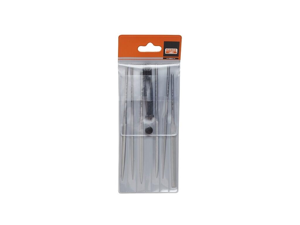 Sada pilníků jehlových 6-dílná s rukojetí, 140mm-34z sek2 60g b10 - BA-2-470-14-2-0