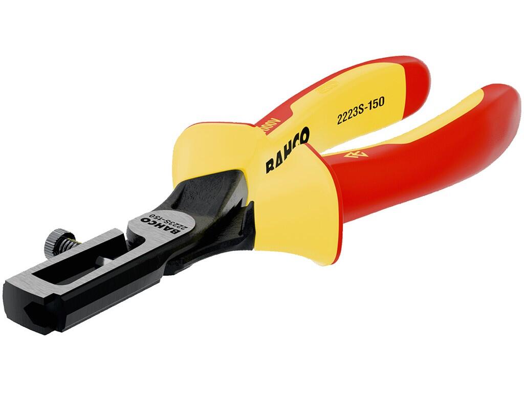 Kleště odizolovací ERGO™ s izolovanými dvousložkovými rukojeťmi 1000V s fosfátovaným povrchem 150mm 170g - BA-2223 S-150