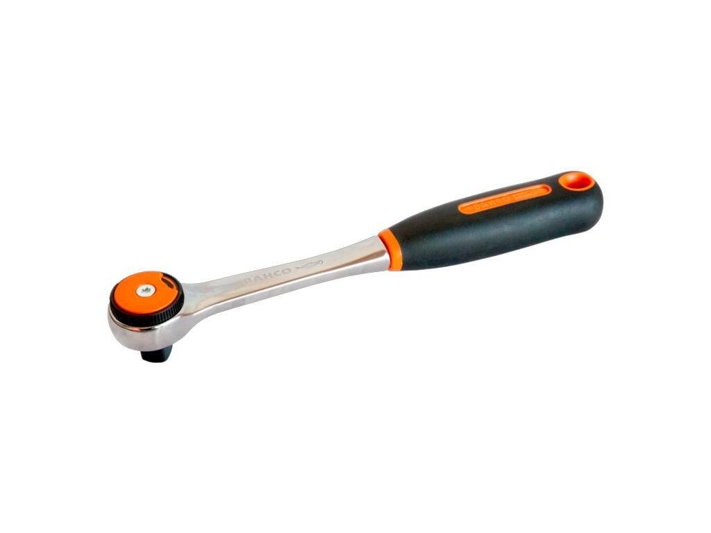 Obousměrná ráčna 1/2”. Šipka ukazující směr otáčení. Patentováno. Maloobchodní balení - BA-SB8150RN-1/2