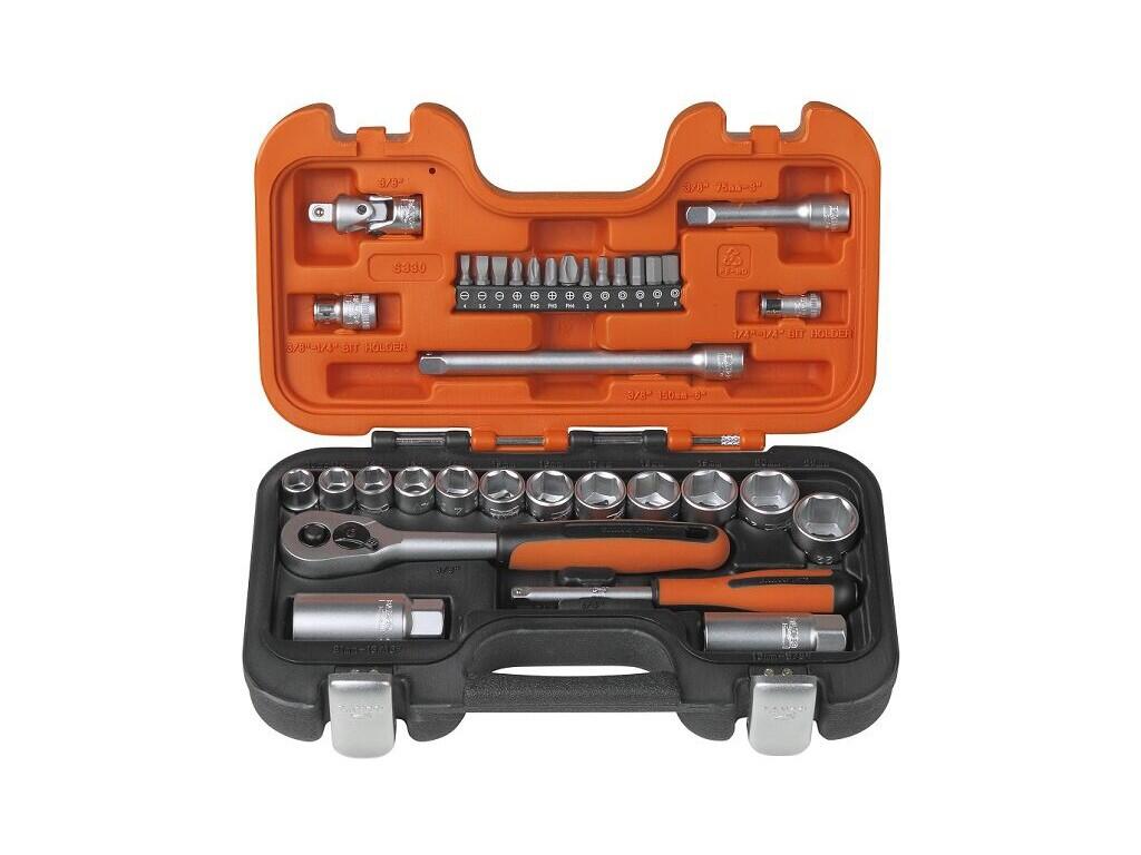 Sada nástrčných klíčů 1/4"+3/8", 34-kusů - BA-S330