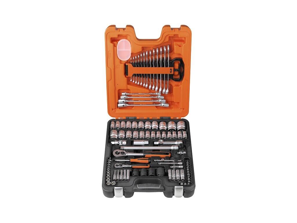 Sada nářadí 94-dílná, 1/4" a 1/2" v plastovém kufru, 9450g - BA-S87+7