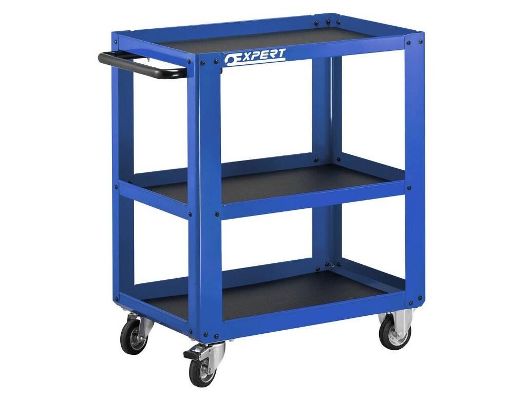 Dílenský pojízdný manipulační stolek celokovový, 890x470x927mm - TNE010108