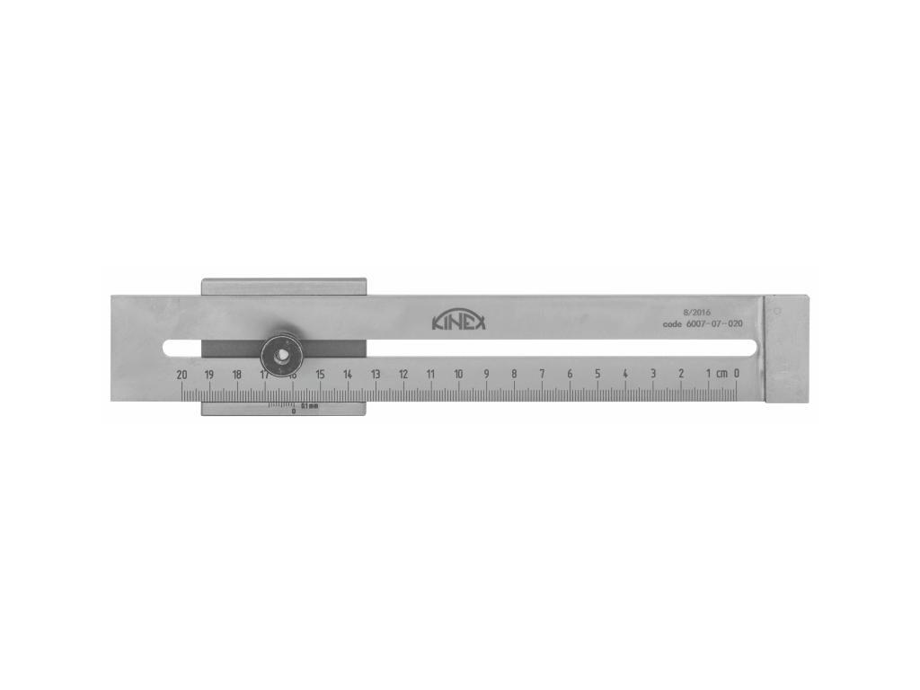 Přípravek na orýsování s mm stupnicí NEREZ 300 mm KINEX - KI6007-07-030
