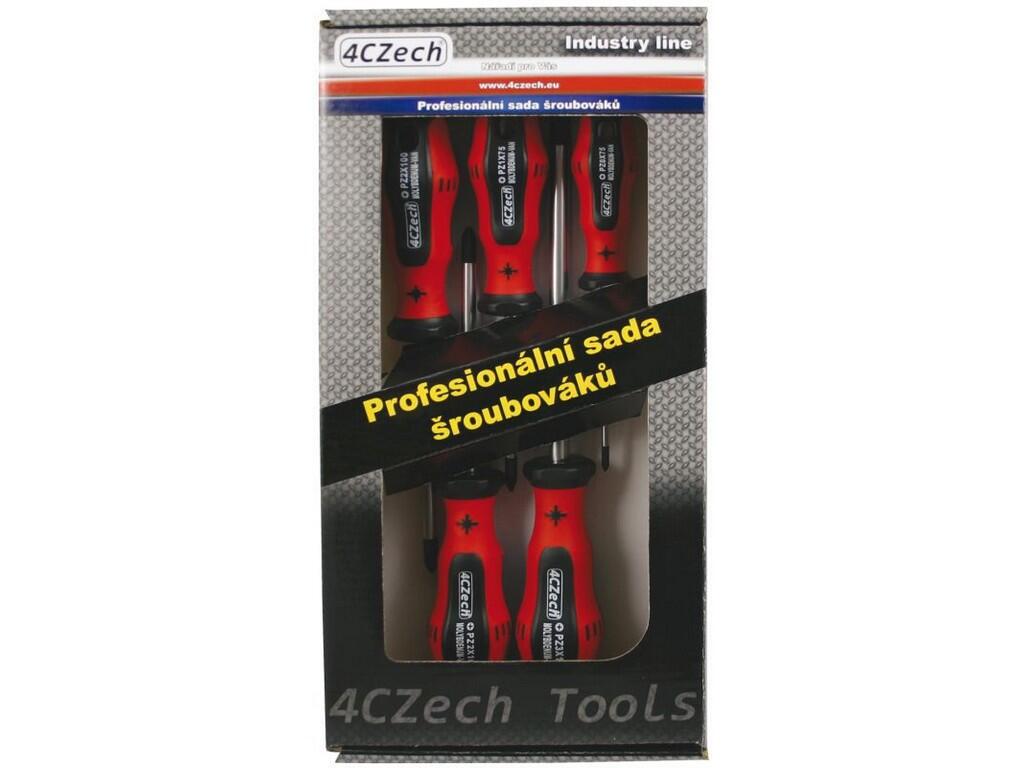 Sada šroubováků PZ 5-dílná profi v kartonu - 4CZ-8558-64
