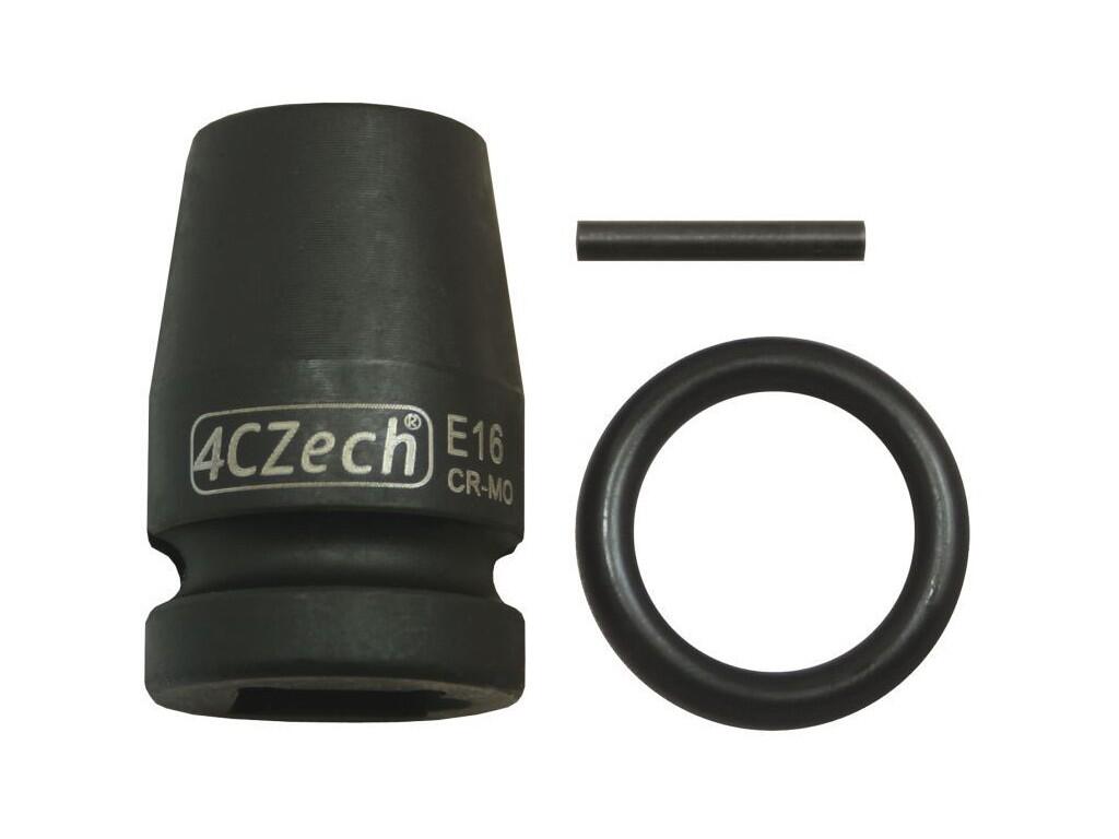 1/2" Hlavice průmyslová TORX E16+trn,o-kroužek - 4CZ-P121-04-16
