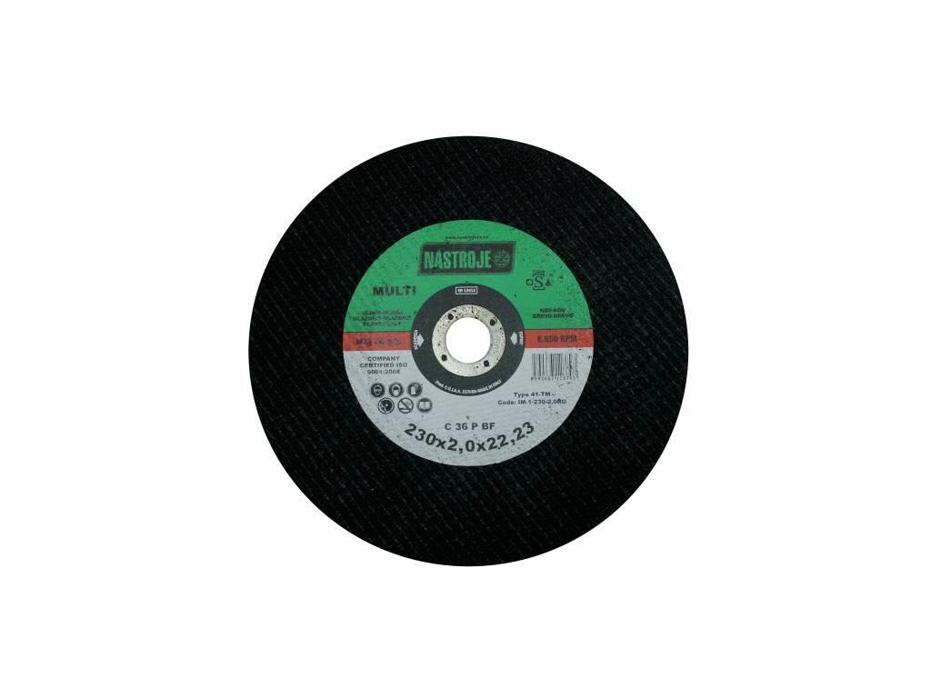 Kotouč řezný 230x2,0x22 MULTI na všechny materiály - certifikát OSA - IM-1-230-2,0RU