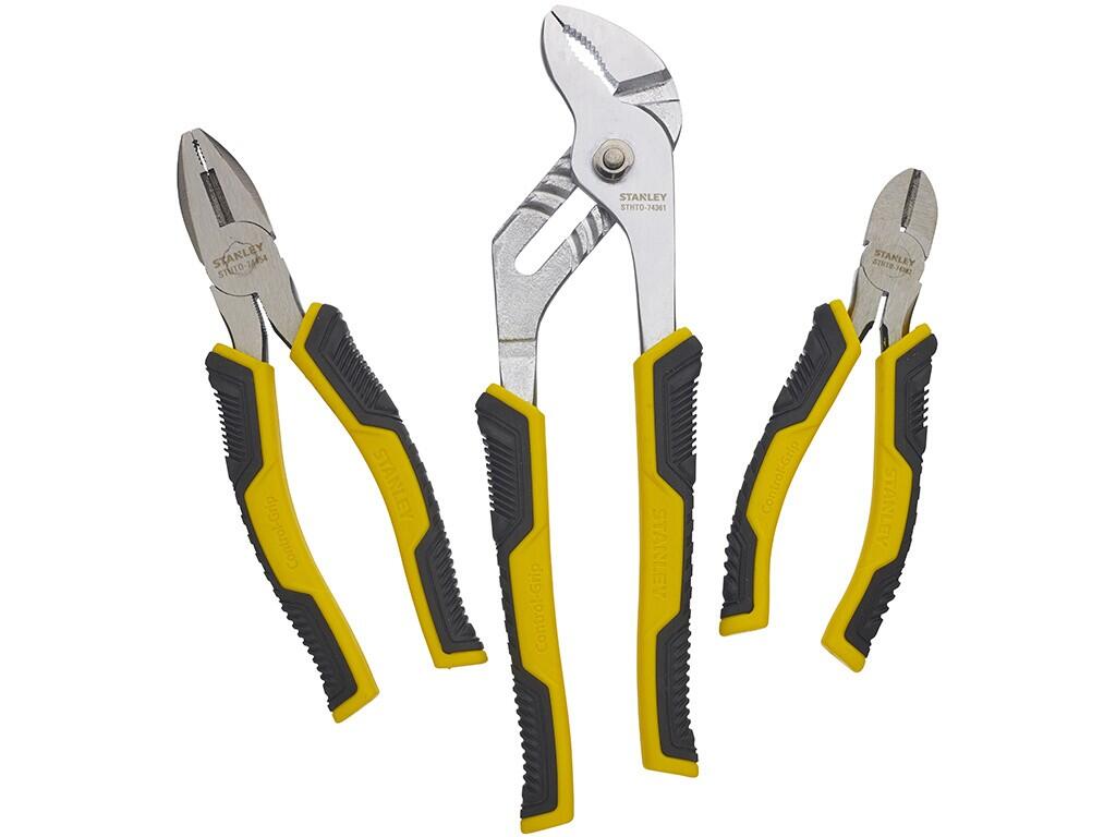 3dílná sada kleští ControlGrip (kombinační, boční, siko) - ST-STHT0-74471