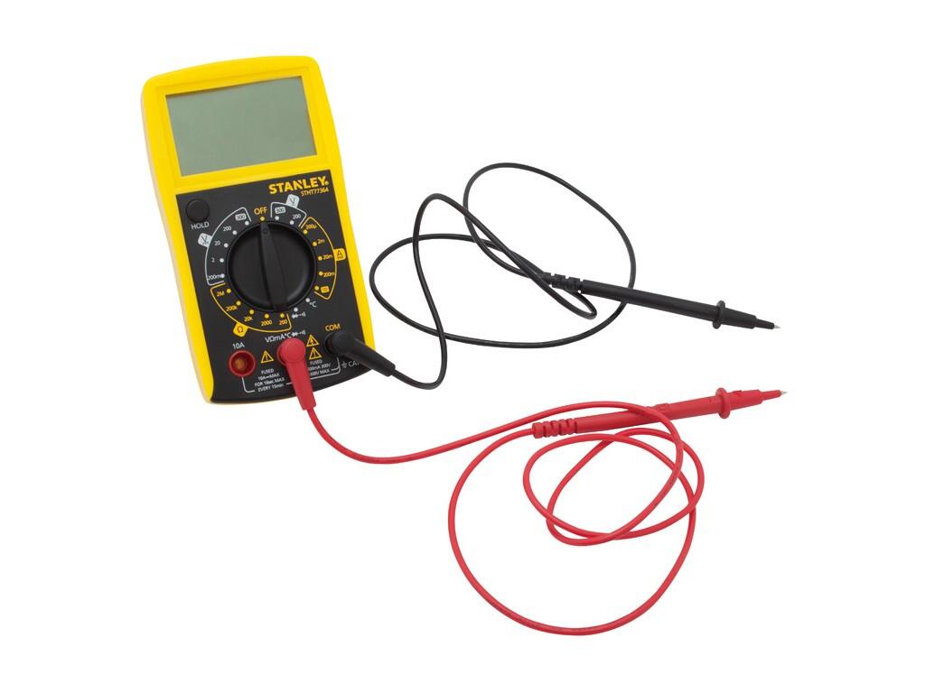 Multimetr, LCD s velkými číslicemi, 7-funkcí, AC: 200V/300V; DC: 200mV/2000mV/20V/200V/300V - ST-STHT0-77364