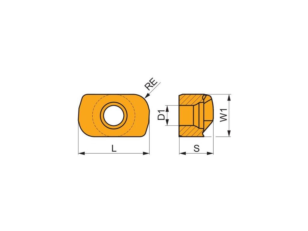 Frézovací VBD pro frézy HFC 80030279 / 7451999 ANHX 10 G5 -S- PRAMET - PM-ANHX-10T320SR-F-M8310