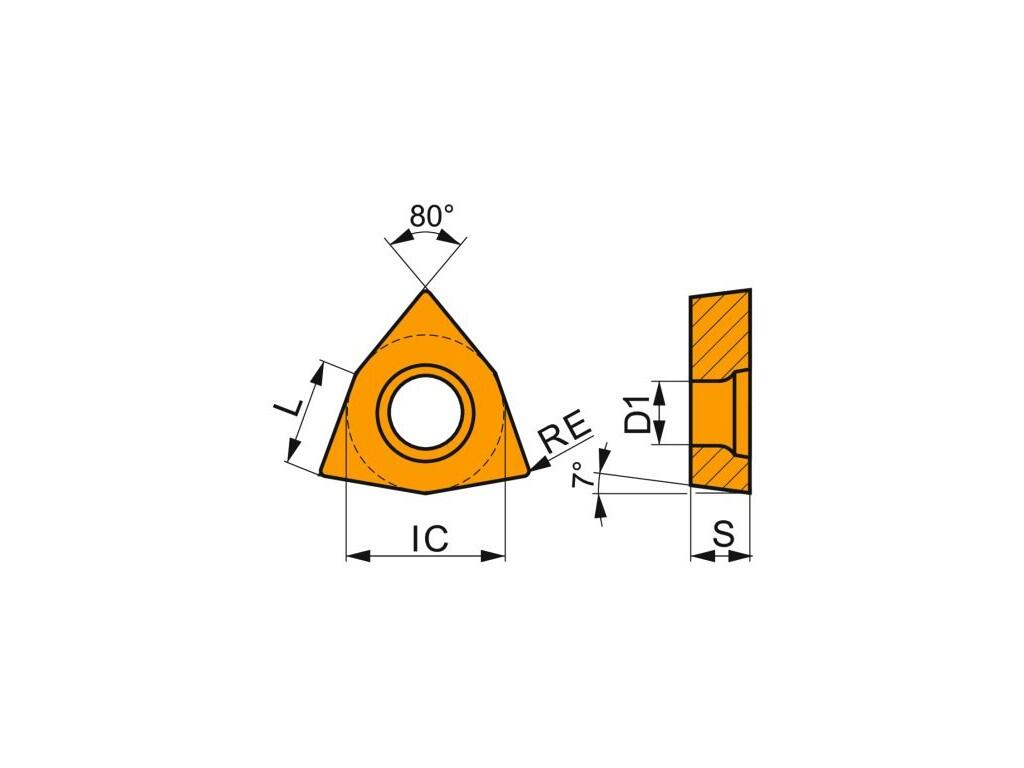 Soustružnické VBD pozitivní 80028998 / 7080640 WCGX A2 -S- PRAMET - PM-WCGX-020102FL-JZ-TT010