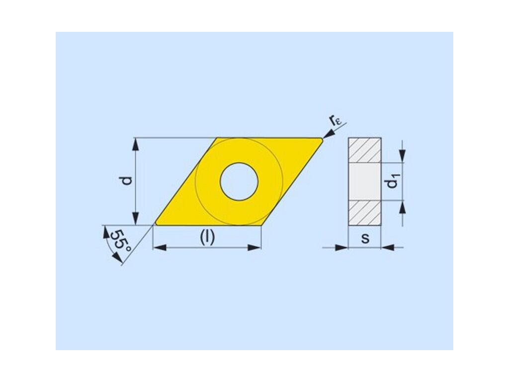 Soustružnické VBD negativní 80027850 / 7156303 DNMG A1 -S- PRAMET - PM-DNMG-150612E-NM-T7325