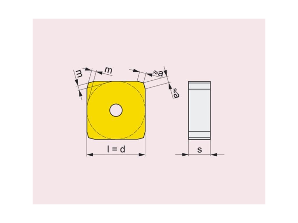 Frézovací VBD upínané klínkem 80030190 / 7451015 SNHN G1 -S- PRAMET - PM-SNHN-1204ENEN-M8330