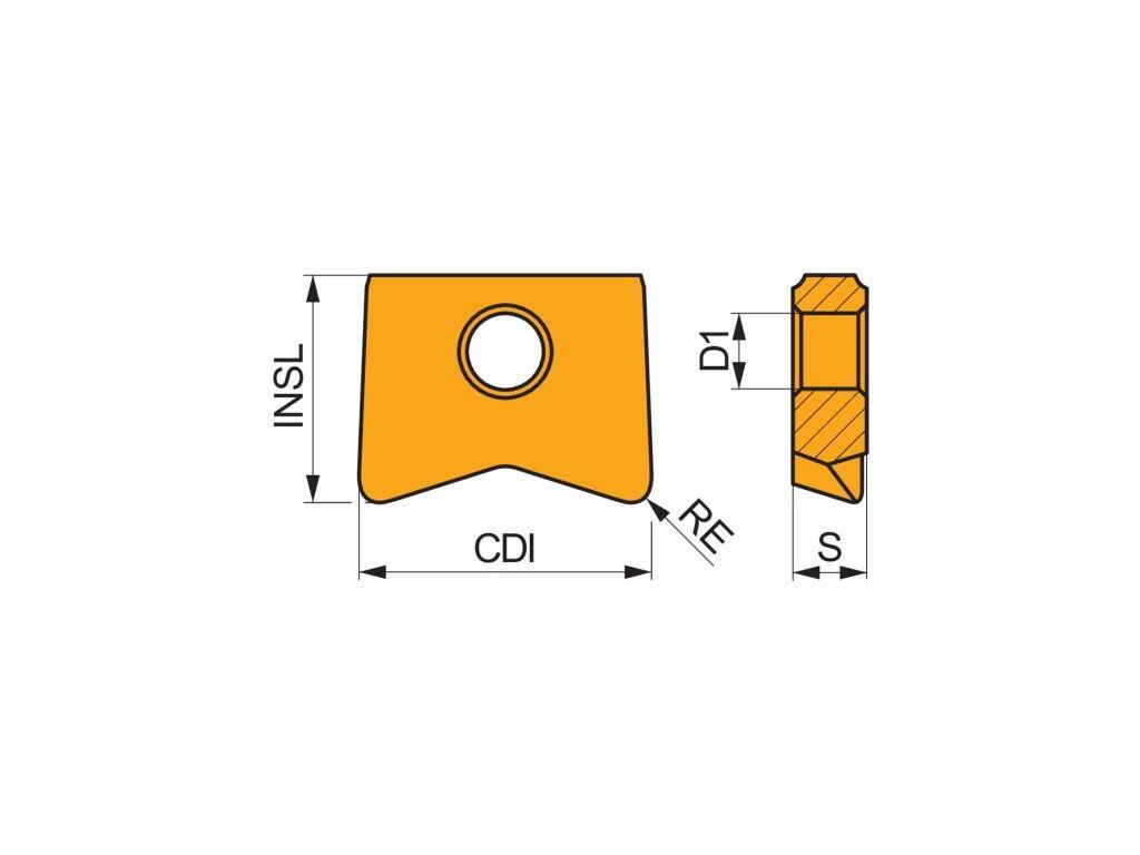 Frézovací VBD upínané šroubkem 80027699 / 7156117 PPHT G2 -S- PRAMET - PM-PPHT-160013-A2-2003