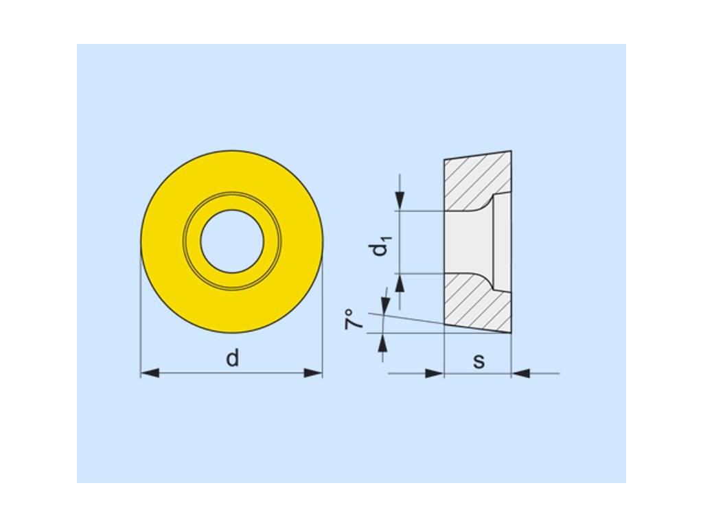 Frézovací VBD upínané šroubkem 80030013 / 7445759 RCMT 10 G2 -S- PRAMET - PM-RCMT-10T3MOSN-F-M8330