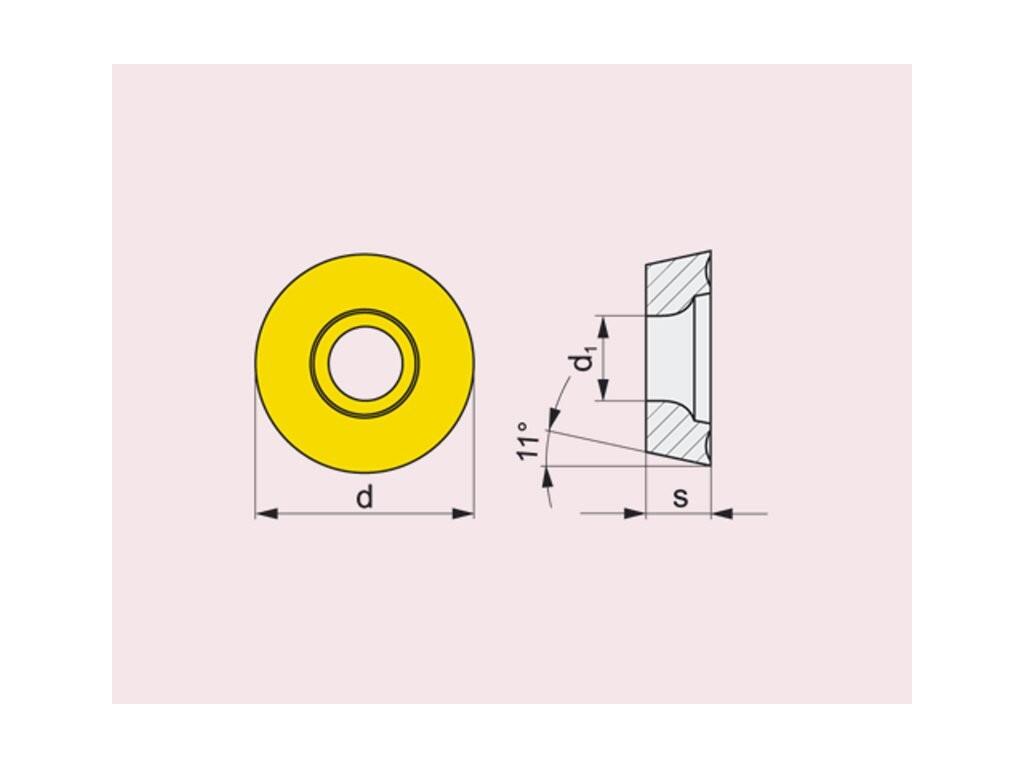 Frézovací VBD upínané šroubkem 80030147 / 7447964 RPET 12 G2 -S- PRAMET - PM-RPET-1204MOSN-M8330