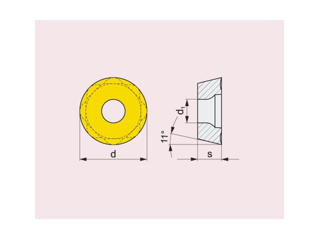 Frézovací VBD upínané šroubkem 80030149 / 7447966 RPEW 12 G2 -S- PRAMET - PM-RPEW-1204MOSN-M8330