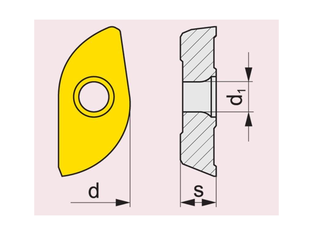 Frézovací VBD upínané šroubkem 80030263 / 7451129 ZP G2 -S- PRAMET - PM-ZP-12ER-M-M8330