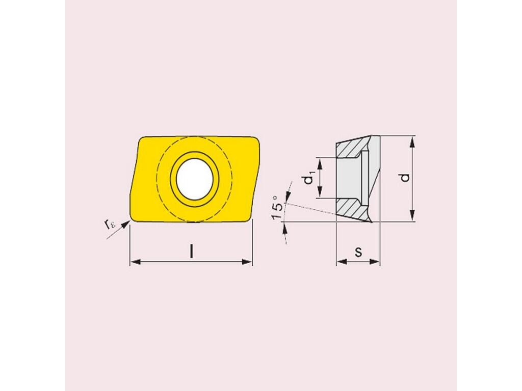 Frézovací VBD ostatní + vrtací 80026466 / 6925504 ADMX 07 G4 -S- PRAMET - PM-ADMX-070204SR-M-M6330