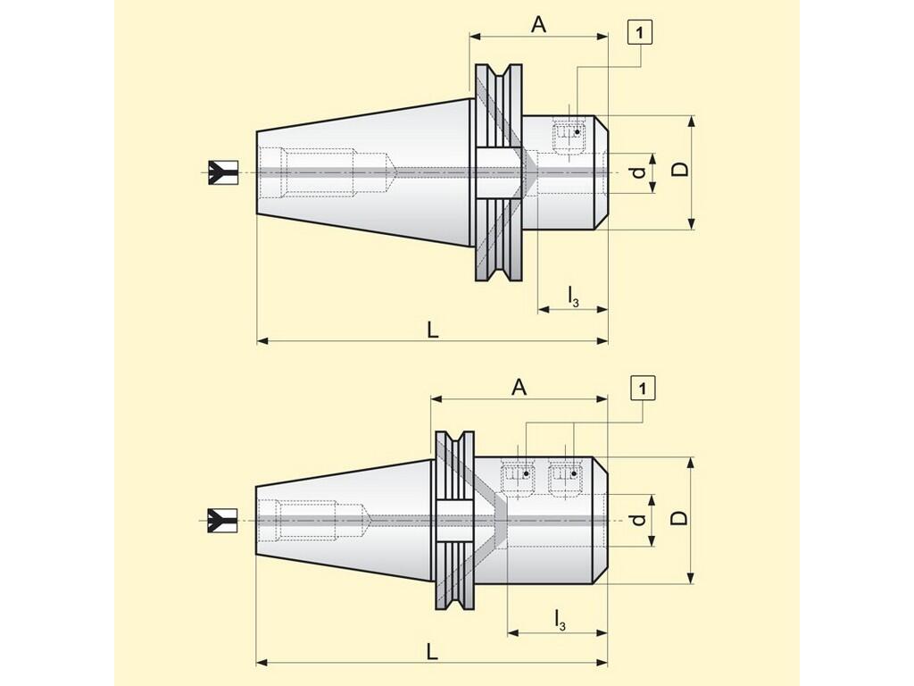 Upínání 86027881 / 7225110 69871-W-C N1 -N- pro držáky/upínače - PM-69871-50ADB-W-20-100-C