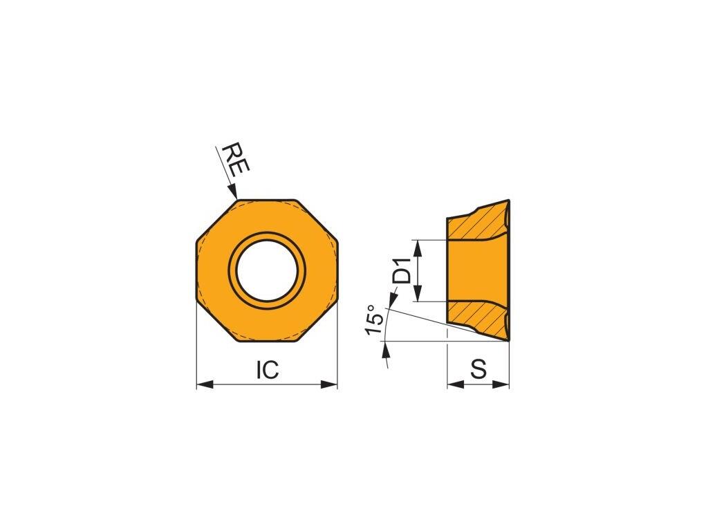 Frézovací VBD ostatní + vrtací 80029419 / 7342897 ODMT 05IM G4 -S- PRAMET - PM-ODMT-050508SN-R-M9340