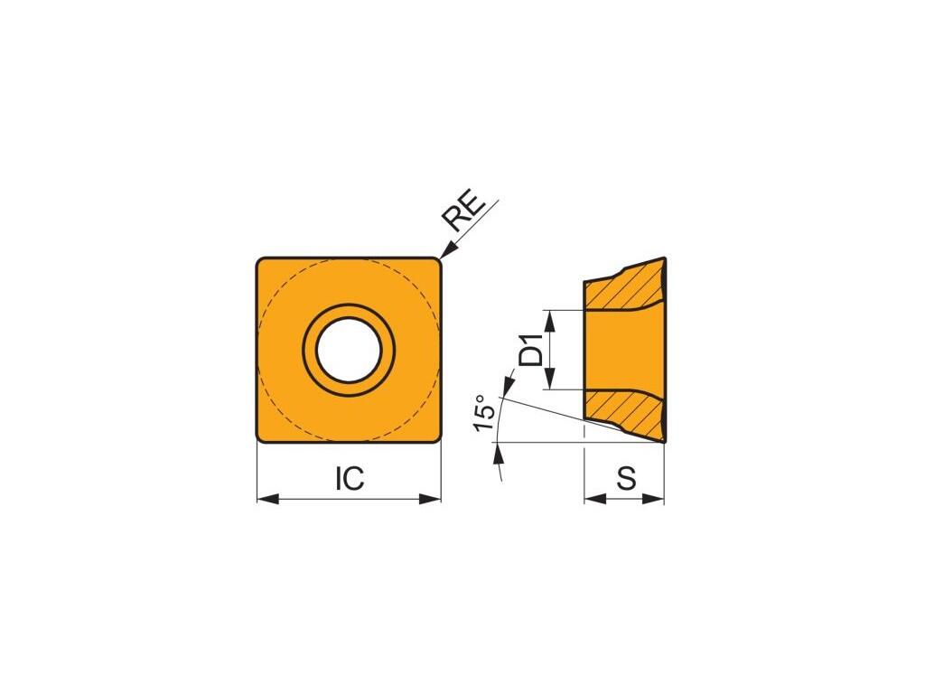 Frézovací VBD ostatní + vrtací 80029430 / 7342908 SDKT 12IM G4 -S- PRAMET - PM-SDKT-1205PDFR-F-8215