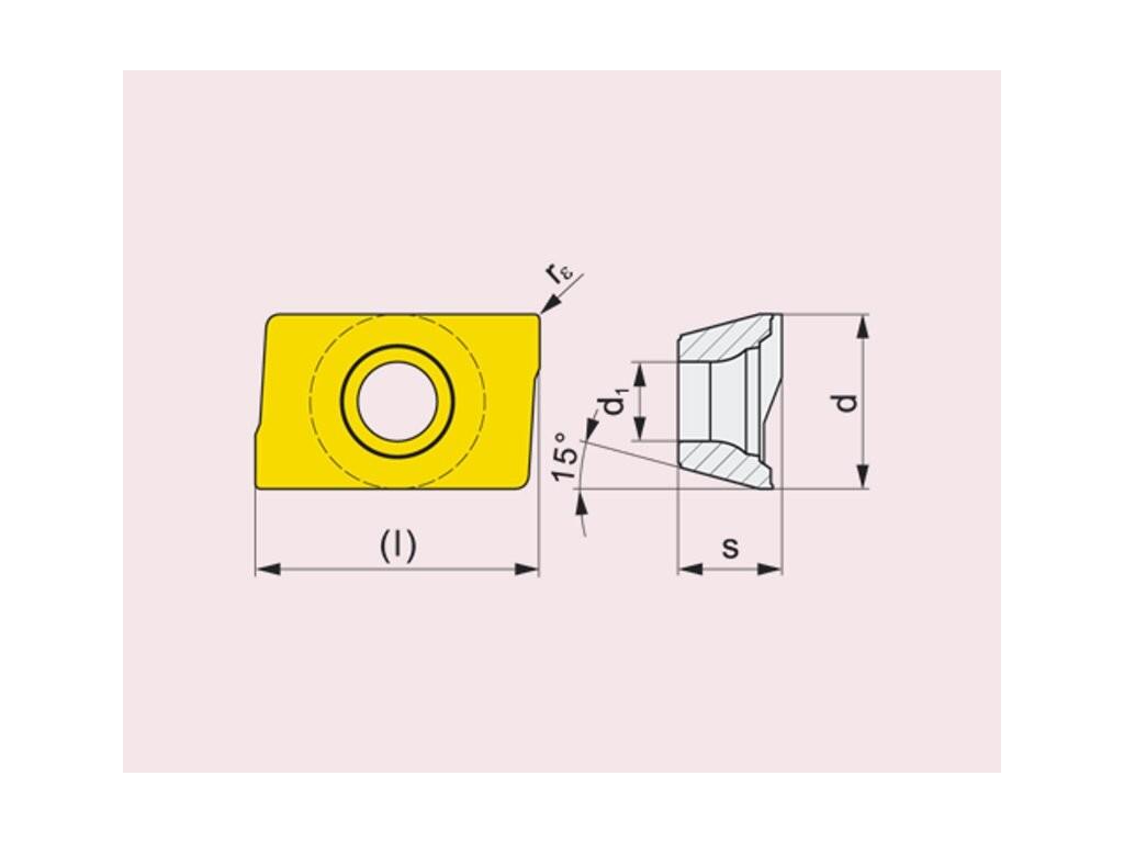 Frézovací VBD ostatní + vrtací 80030033 / 7447792 ADKT 15 G4 -S- PRAMET - PM-ADKT-1505PDER-M-M8330