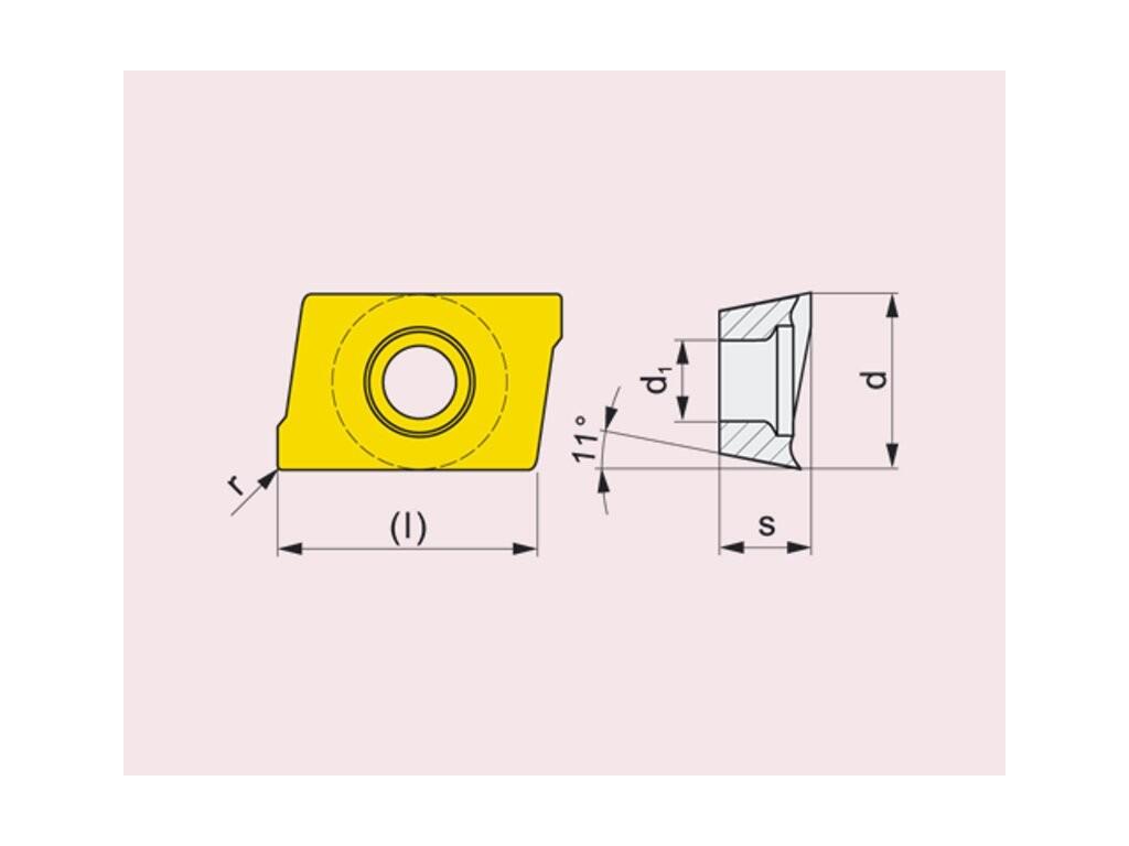 Frézovací VBD ostatní + vrtací 80025563 / 6835883 APKX 11 G4 -S- PRAMET - PM-APKX-1103PDER-M-M8340
