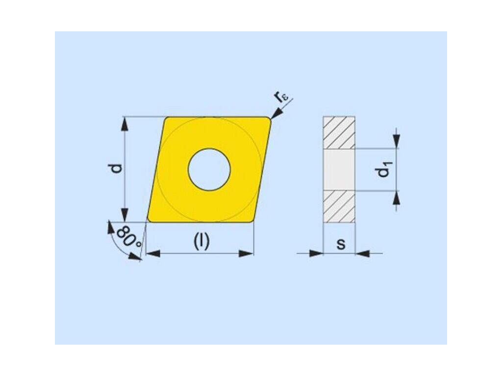 Soustružnické VBD negativní 80025972 / 6921011 CNGG A1 -S- PRAMET - PM-CNGG-120402E-SF-H07