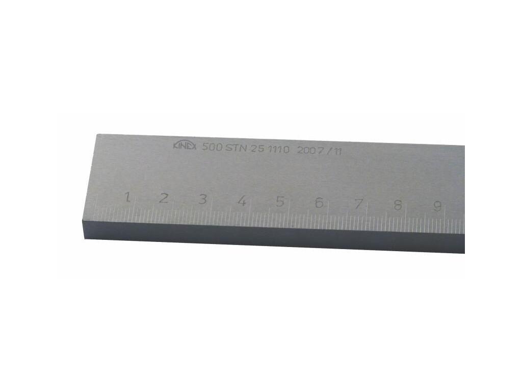 Měřítko NEREZ OCEL ploché s přesahem - popis laserem, DIN 866/A 300x25x5 mm KINEX - KI1001-07-030
