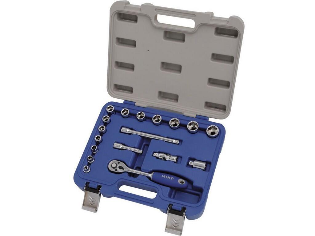 Sada hlavic 3/8 18 ks 7-22MM IRIMO - BA-119-18-4