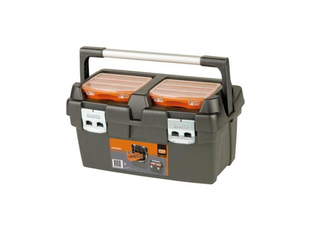 Box na nářadí plastový, hliníková rukojeť, objem 37l, 600x305x295mm - BA-4750PTB60