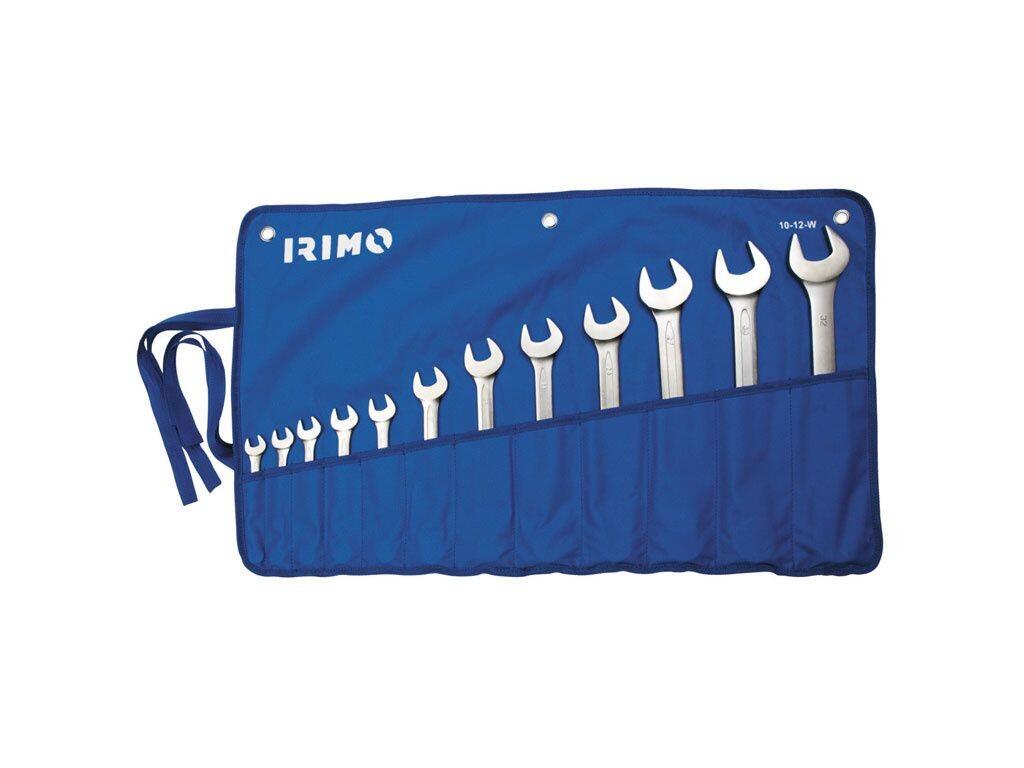 Sada otevřených oboustranných klíčů 6X7-30X32 12 ks WALLET IRIMO - BA-10-12-W