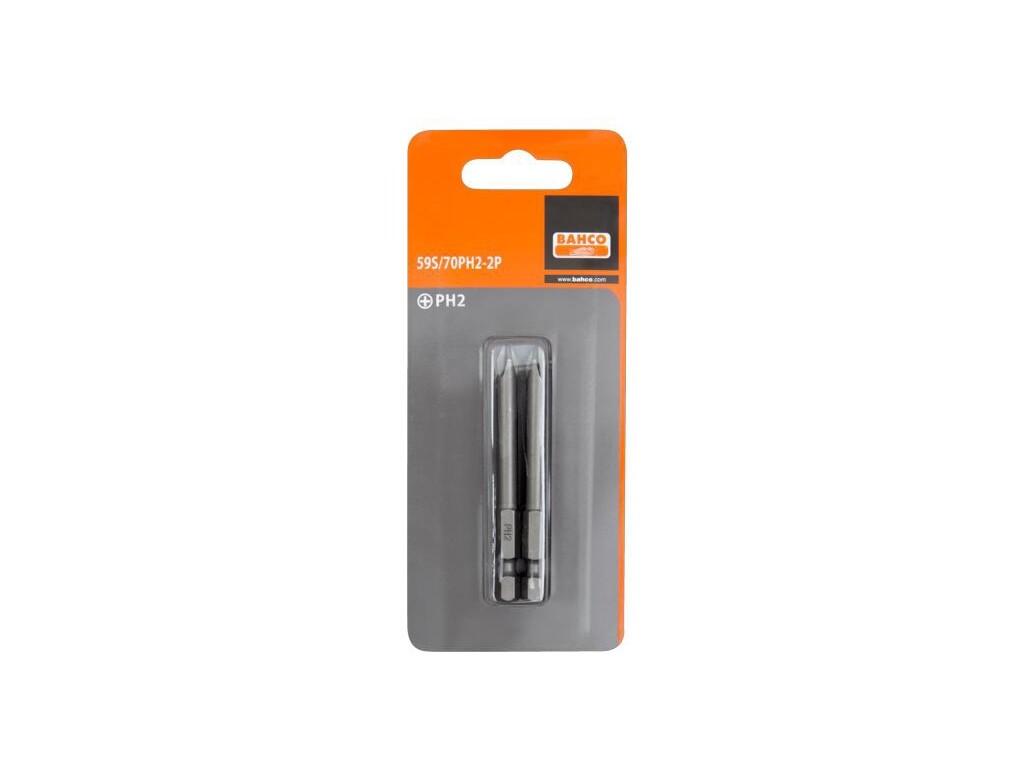 Bit 1/4" 70mm křížový PH2, 37g, balení 2ks - BA-59S/70PH2-2P